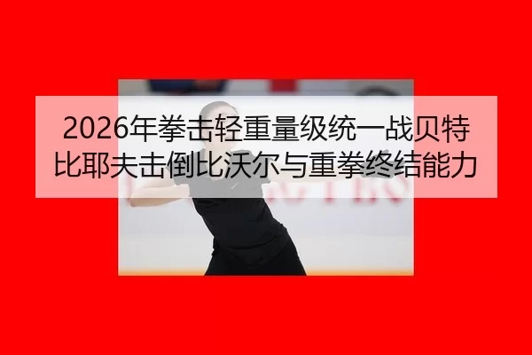 2026年拳击轻重量级统一战贝特比耶夫击倒比沃尔与重拳终结能力